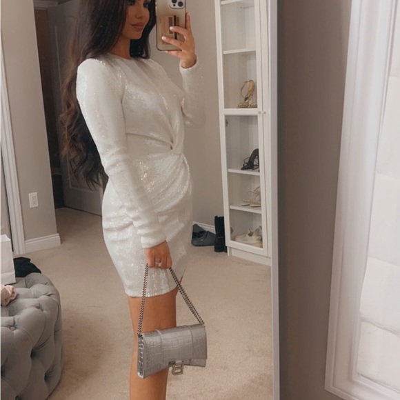 Nadine Merabi Sasha White Dress - Picture 1 of 5